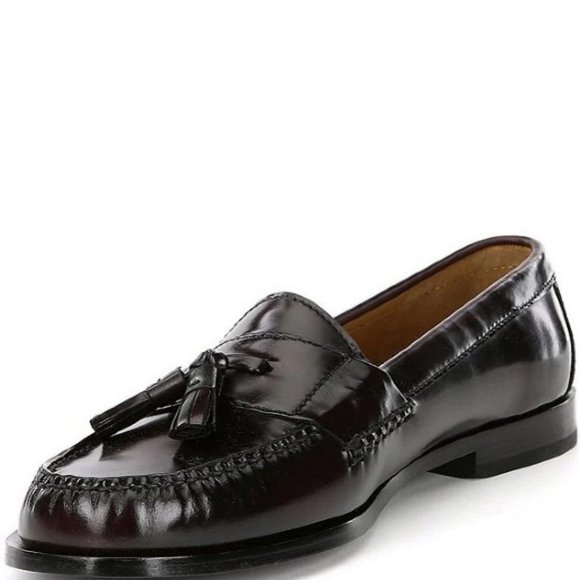 NEW Cole Haan Dark Burgundy Pinch Tassel Leather Loafers main image 4